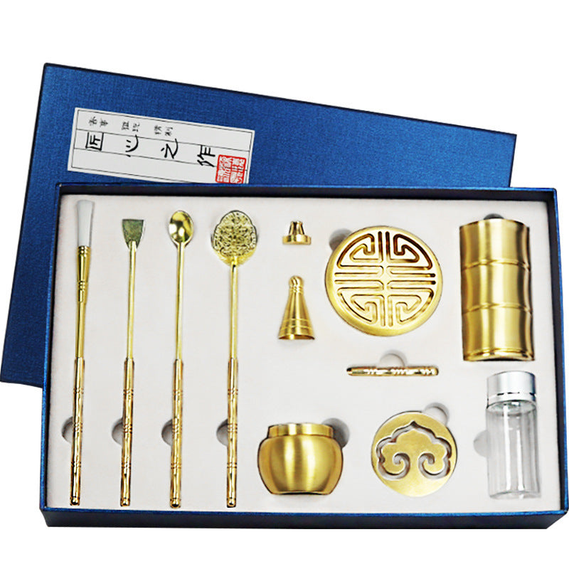 Copper Incense Set Gift Box